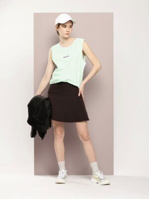 Mast & Harbour Women Typography Printed Round Neck Cotton T-shirt