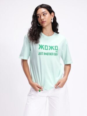 Kook N Keech Disney Typography Printed Pure Cotton Oversized T-shirt