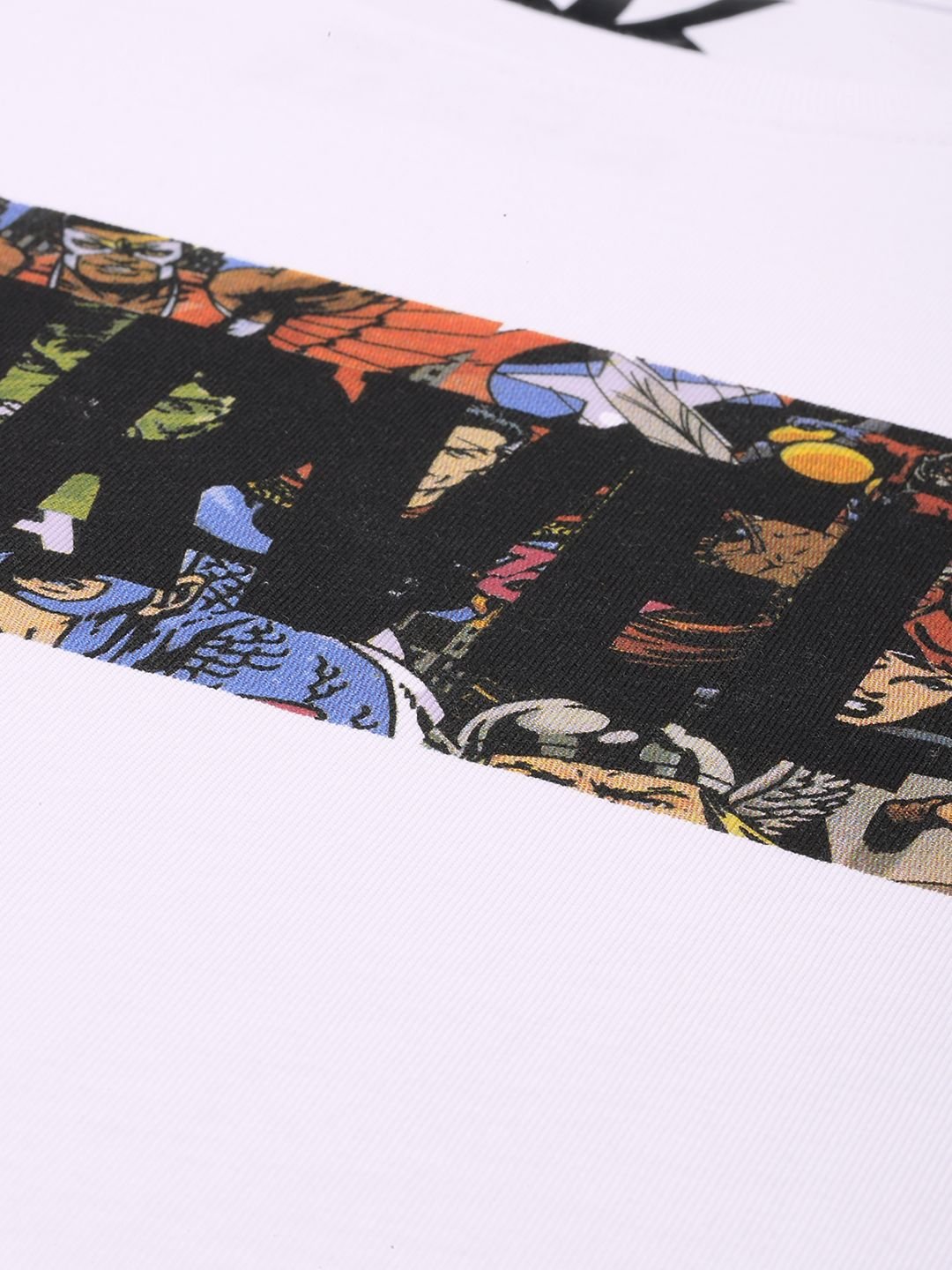 Kook N Keech Men Marvel Printed Drop-Shoulder Sleeves Oversized Pure Cotton T-shirt - Image 2