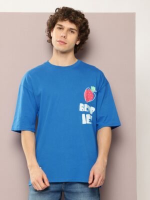 Kook N Keech Men Graphic Printed Drop-Shoulder Sleeves T-shirt