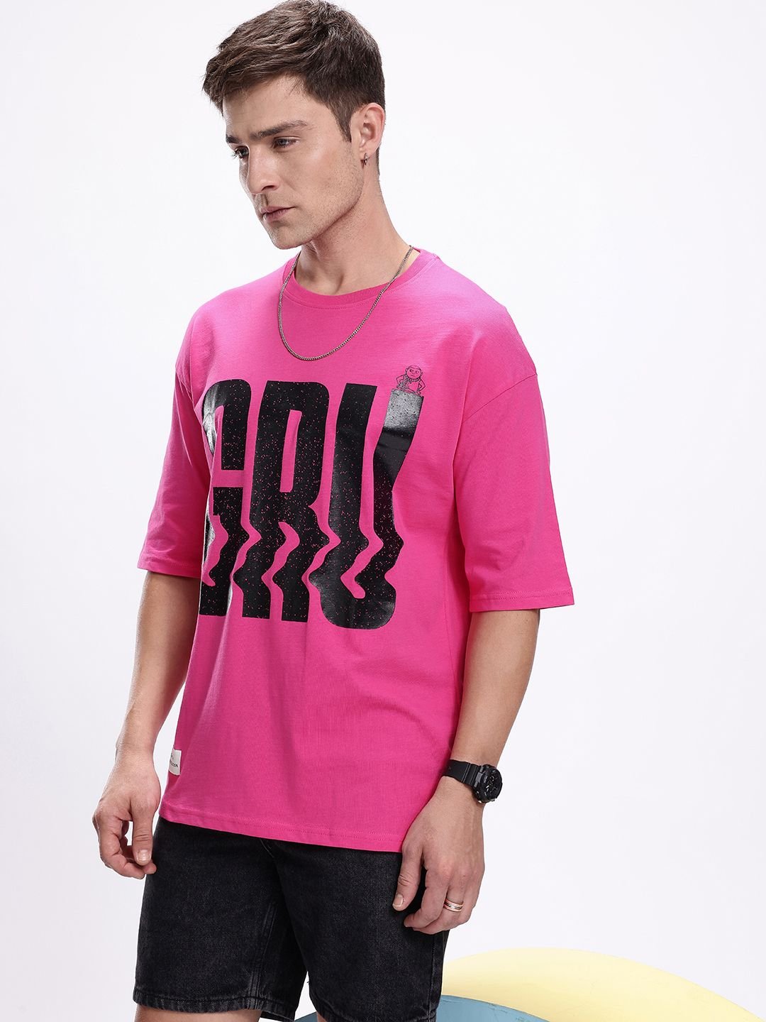 Kook N Keech Men Typography Printed Drop-Shoulder Sleeves Pure Cotton T-shirt - Image 6