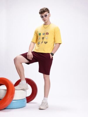 Kook N Keech Men Star Wars Printed Drop-Shoulder Sleeves Oversized Pure Cotton T-shirt