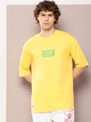 Kook N Keech Looney Tunes Men Bugs Bunny Printed Pure Cotton Drop-Shoulder Sleeves T-shirt