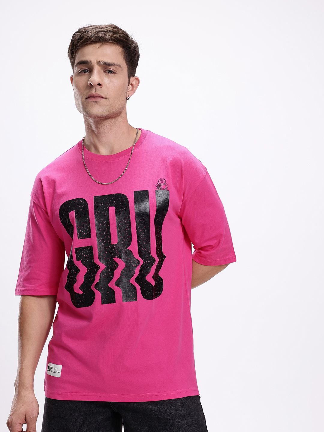 Kook N Keech Men Typography Printed Drop-Shoulder Sleeves Pure Cotton T-shirt