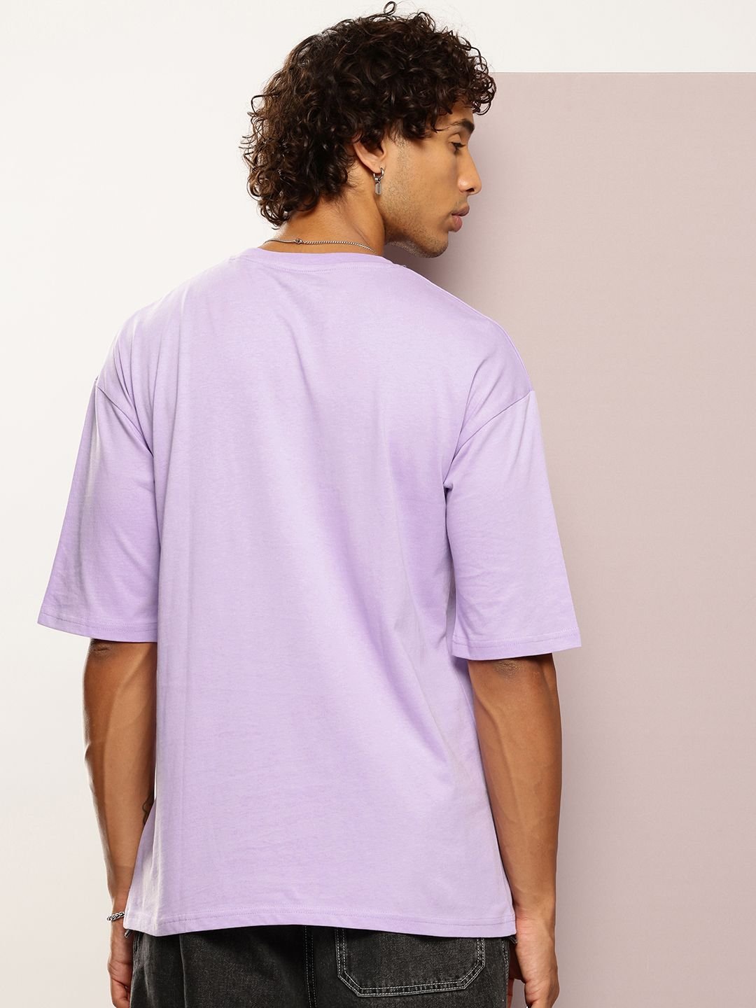 Kook N Keech Men Typography Printed Drop-Shoulder Sleeves Oversized Pure Cotton T-shirt - Image 4