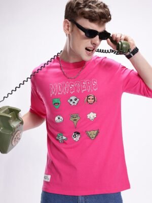 Kook N Keech Men Star Wars Printed Drop-Shoulder Sleeves Oversized Pure Cotton T-shirt