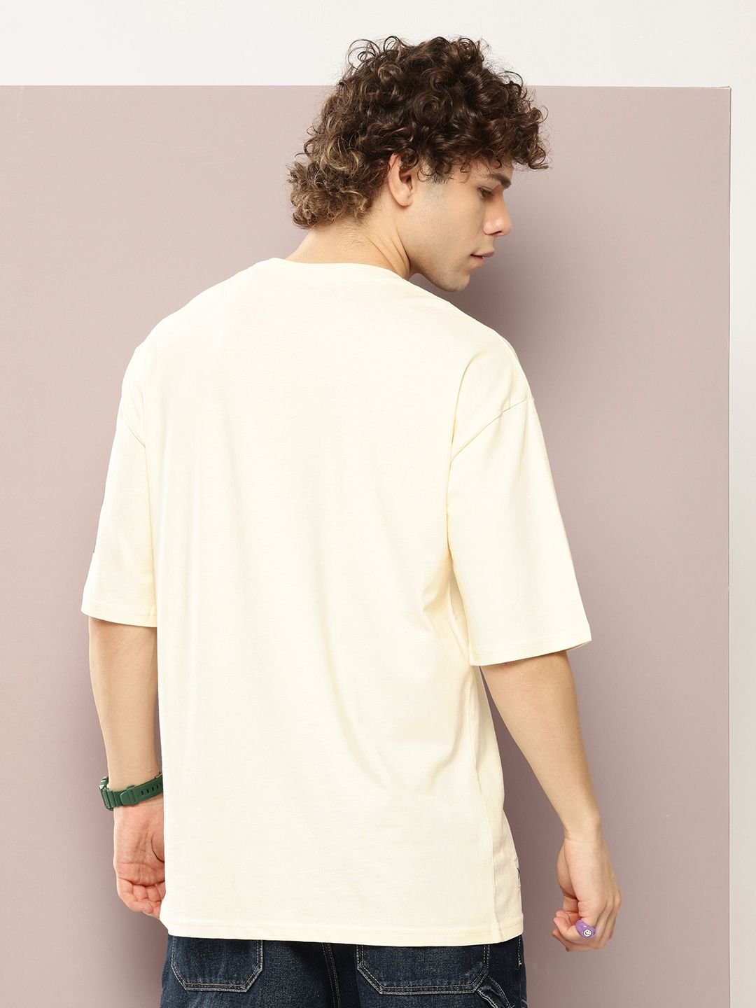 Kook N Keech Harry Potter Men Printed Drop-Shoulder Sleeves Oversized Pure Cotton T-shirt - Image 6