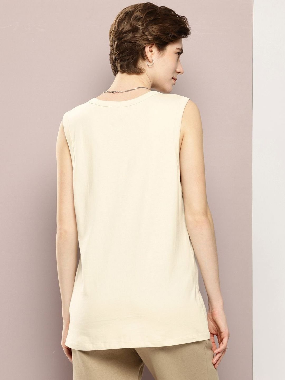 Mast & Harbour Women Geometric Printed Round Neck Cotton T-shirt - Image 5