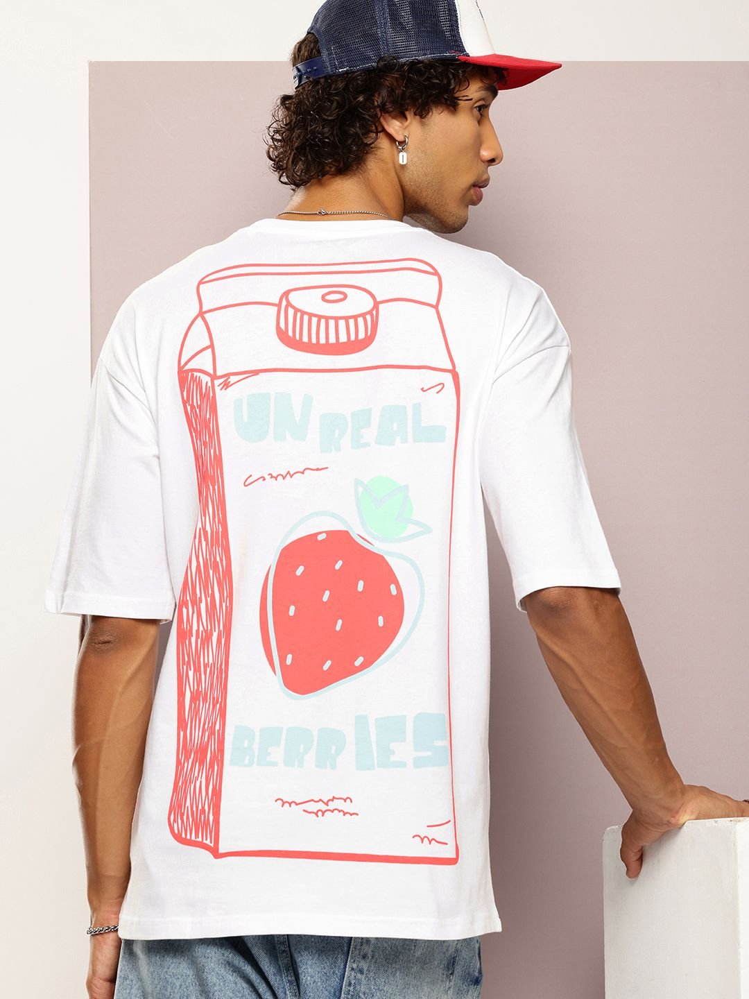 Kook N Keech Men Graphic Printed Drop-Shoulder Sleeves Oversized Pure Cotton T-shirt - Image 6